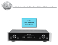 McIntosh D150 - Owners manual